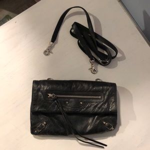 Authentic Balenciaga Black Crossbody Bag